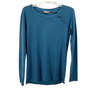 The North Face sz Small Egyptian Blue Long Sleeve Cresting Shirt New